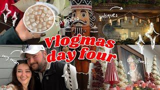 Vlogmas Day 4: antique shopping, rainy days, The Woodlands night out 