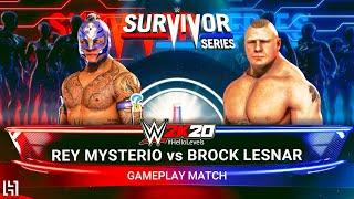 WWE 2K20 Rey Mysterio vs Brock Lesnar | WWE 2K20 Gameplay Match