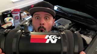 How to install a K&N filter intake, Challenger Hellcat 2018.