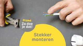 Stekker monteren | Zo doe je dat | Praxis