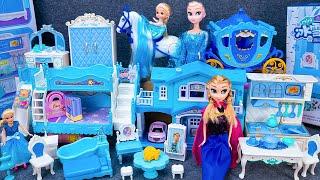 15 Minutes Satisfying with Unboxing Princess Elsa Playset, Villa Toys Collection ASMR | Review Toys