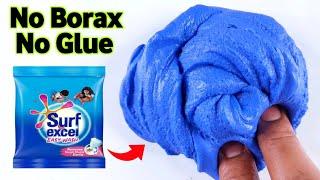 How to make Slime without Glue or Borax | No Glue No Borax Detergent Slime Making at home [ASMR]