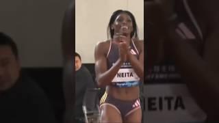 Daryll Neita beats Richardson in women's 200m #athletics #Shanghai #200mwomen #richardson #viral