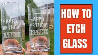 How to Etch glass the Easy way using ETCHALL