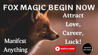 FOX MAGIC BEGIN NOW | Attract Luck, Beauty, Success, Career & Love | ANIMAL SPIRIT GUIDE(108 Times)