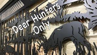 CNC PLASMA METAL ART // Wildlife Scene - Deer Turkey Wall Decor- Dallas, TX 75201