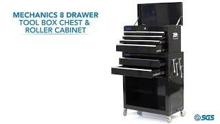 SGS Mechanics 8 Drawer Tool Box Chest & Roller Cabinet