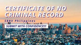 SRRV Philippines - Police Clearance Requirements | A Comprehensive Guide