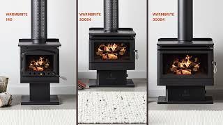 Warmbrite Free-standing Wood Fire range "In-A-Minute".