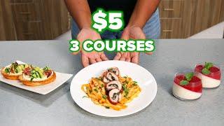 A Private Chef Tries To Make A 3-Course Meal For 4 for $20 • Tasty