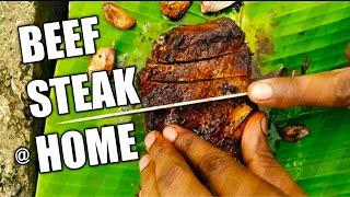 Perfect Beef Steak Recipe | How to Make Beef Steak at Home | Village Food Cooking| One Roof| #Shorts