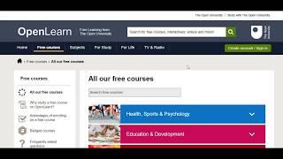 FREE COURSES AT OPENLEARN ( OPEN UNIVERSITY, UK)