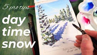 How to Paint Snow: 5 Essential Tips for Painting Snow in Daylight