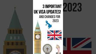 UK Immigration Updates|3 IMPORTANT UK VISA UPDATES AND CHANGES FOR 2023