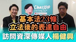 基本法23條立法後的表達自由 - 訪問資深傳媒人楊健興 | ChatDP with Emily Lau Ep. 22