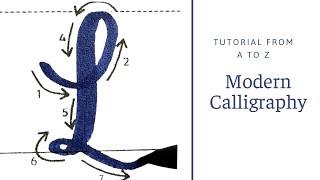 Modern Calligraphy Basics: A to Z Capital Letters Tutorial for Beginners