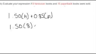 Lesson 8.3: Creating and Evaluating Algebraic Expressions