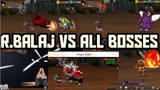 Ninja Saga - R.Balaj vs All Boss [Alone] [No hack] 2015