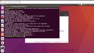 sudo apt-get install python-pip python-dev build-essential