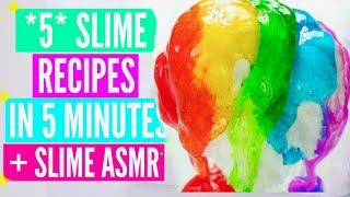 Easy Slime Recipes//Jelly Slime, DIY Clay Slime, Slushie Slime, Snow Fizz How To Make Slime Tutorial