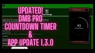 DMB Countdown Timer Tutorial version 1.3.0 UPDATED