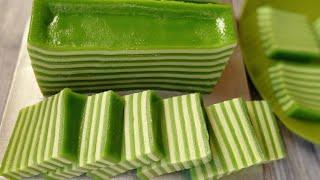 daun pandan dibuat ini aja bun enak banget !! lapis tepung beras pandan wangi dan legit anti gagal