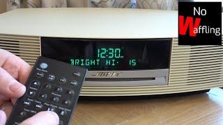 BOSE Wave Music System - How to Change Brightness Display Day Night Mode - Beginners guide