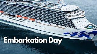 Regal Princess Embarkation Day | Boarding, Horizon Court Buffet, Sail Away Party