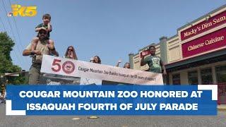 Cougar Mountain Zoo honored at Issaquah's Fourth of July Parade