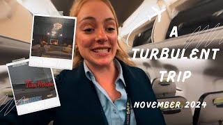 ️ A very turbulent trip// Flight Attendant Vlog