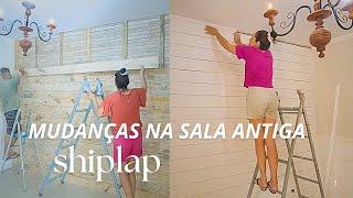 HOW WE MADE A TOTAL CHANGE TO THE LIVING ROOM WALL THAT LOOKED AMAZING DO IT YOURSELF!