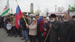 Border deal sparks protests in Russia's Caucasus region