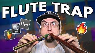 I MADE A *crazy* FLUTE TRAP BEAT FROM SCRATCH! (ableton live 10, fl studio, logic pro)