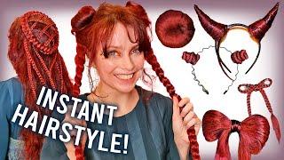 I made 10 REMOVABLE HAIRSTYLES (⌛Quick DIY)