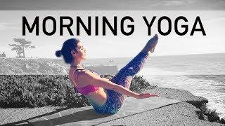 Energizing Morning Intermediate Yoga "Coffee Cup" Core FULL BODY