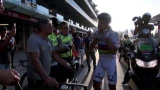 Legendary, Peter Sagan makes pitstop at the Yas Marina Circuit