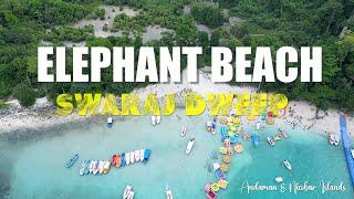 Elephant Beach in Swaraj Dweep (Havelock Island) | Andaman Nicobar Islands Drone Aerial View 4K