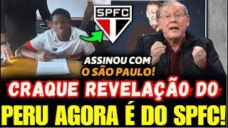 É OFICIAL! ESTRELA DA SELEÇÃO PERUANA AGORA É DO SÃO PAULO! CHEGOU VIA EMPRÉSTIMO! NOTICIAS SPFC!