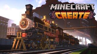 Minecraft STEAMPUNK TRAIN with Create Mod  | Tutorial Part 1