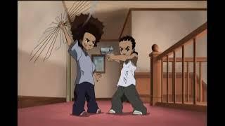 Boondocks Riley vs Huey fighting