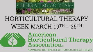 American Horticultural Therapy Association March 19th News