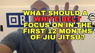 What Should A BJJ White Belt Focus On In The First 12 Months In Jiu Jitsu?