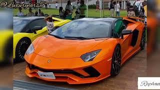 luxury cars in londen2024 buy rich lady lamborghini aventador