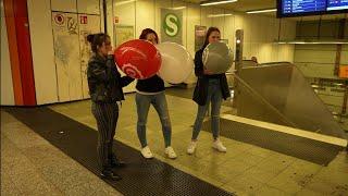 Anabelle and friends btp and stp some big balloons in public (preview clip)