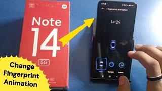 Redmi note 14 5G Change Fingerprint Animation | how to change effects on fingerprint redmi mobile