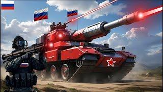 Today! Russia's Super Advanced Red Tank Successfully Bombards Hundreds of NATO Tank ConvoysUkraine