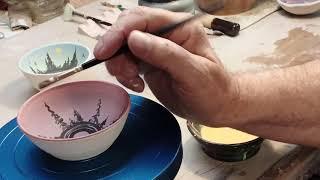 Paint pottery underglaze like a pro. with J.Bull.