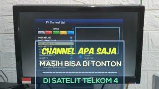 INFORMASI TERKINI CHANNEL SATELIT TELKOM 4, 1 SEPTEMBER 2024