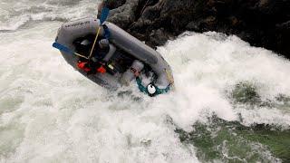 EPIC WHITEWATER RAFTING FLIP | 4K Slow Motion