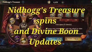 King of Avalon Nidhogg's Treasure  Spins & Divine Boon Upgrades | DB7 Gameplay